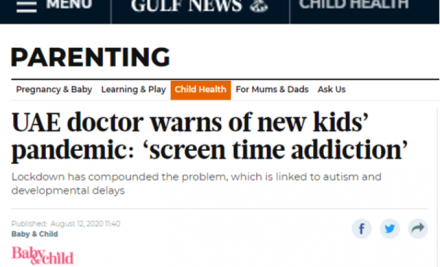 Hayati in Gulf News Screen Time Addiction Feature